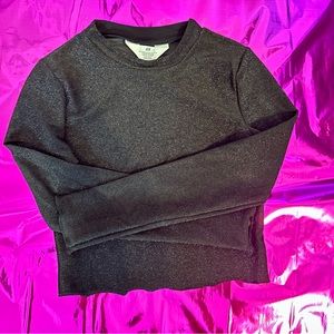 Cute black shimmer shirt.